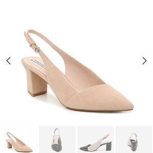 Tahari Taron Beige Suede Pump *sold*